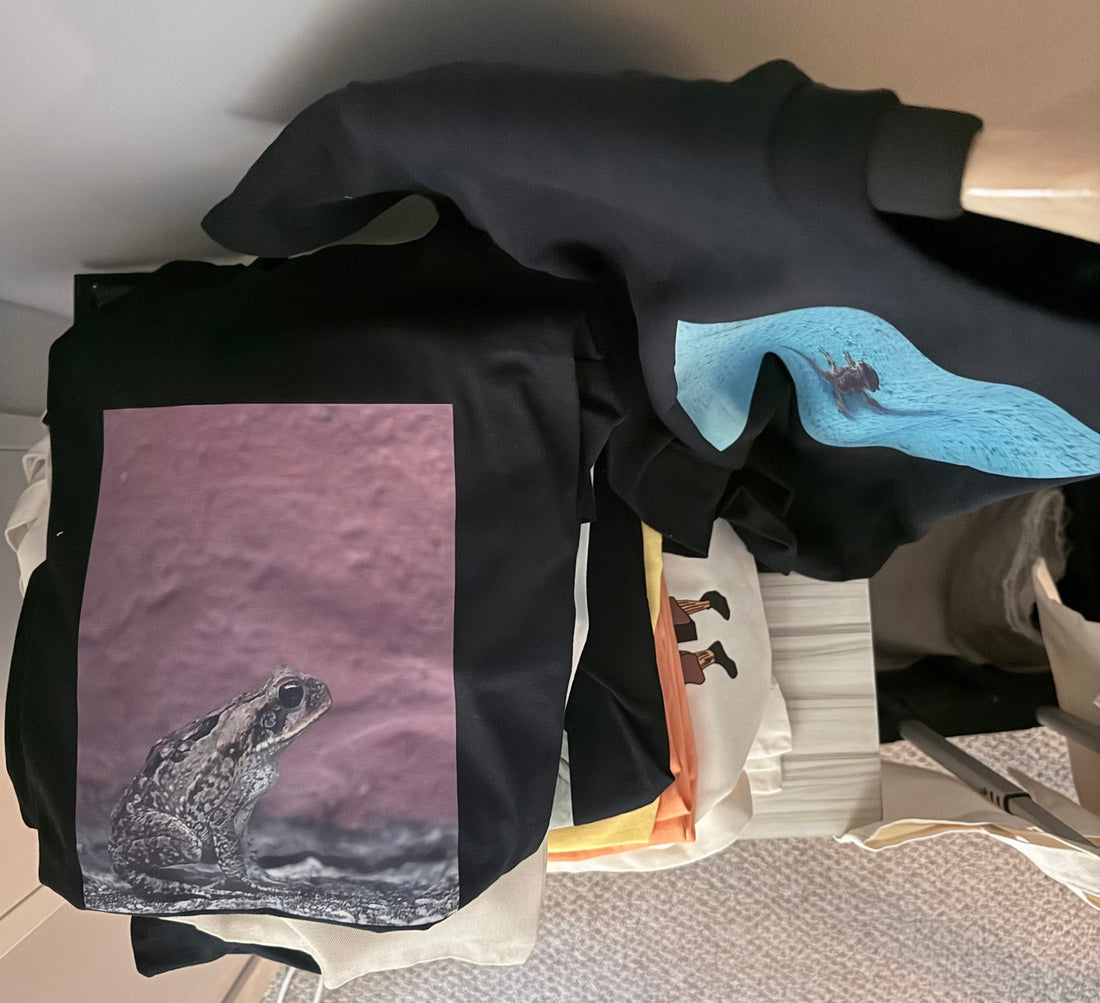 Heat pressing vinyl to a shirt/tote 